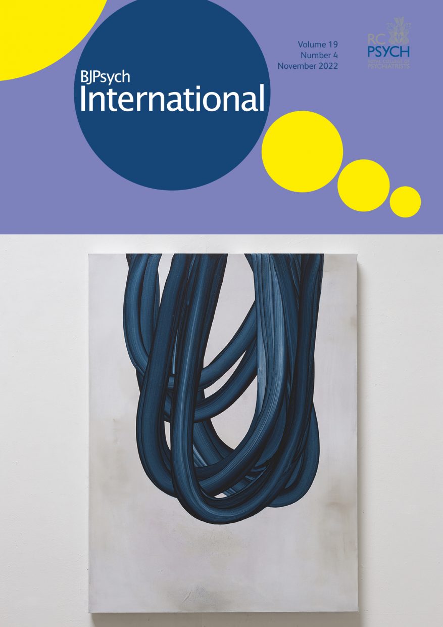 BJPsych International November Edition Front Cover